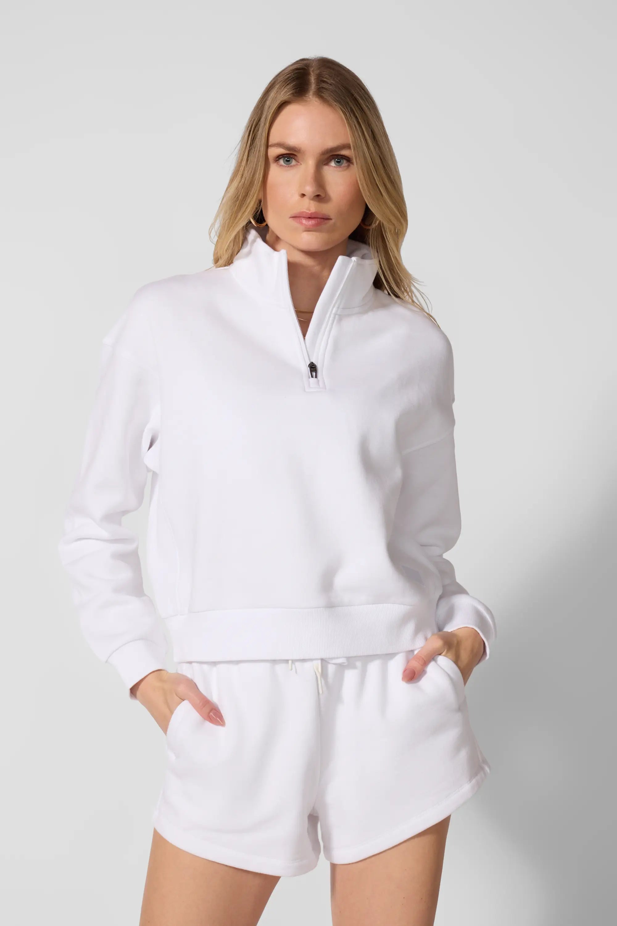 Luxefleece 1/4 Zip  - Brilliant White