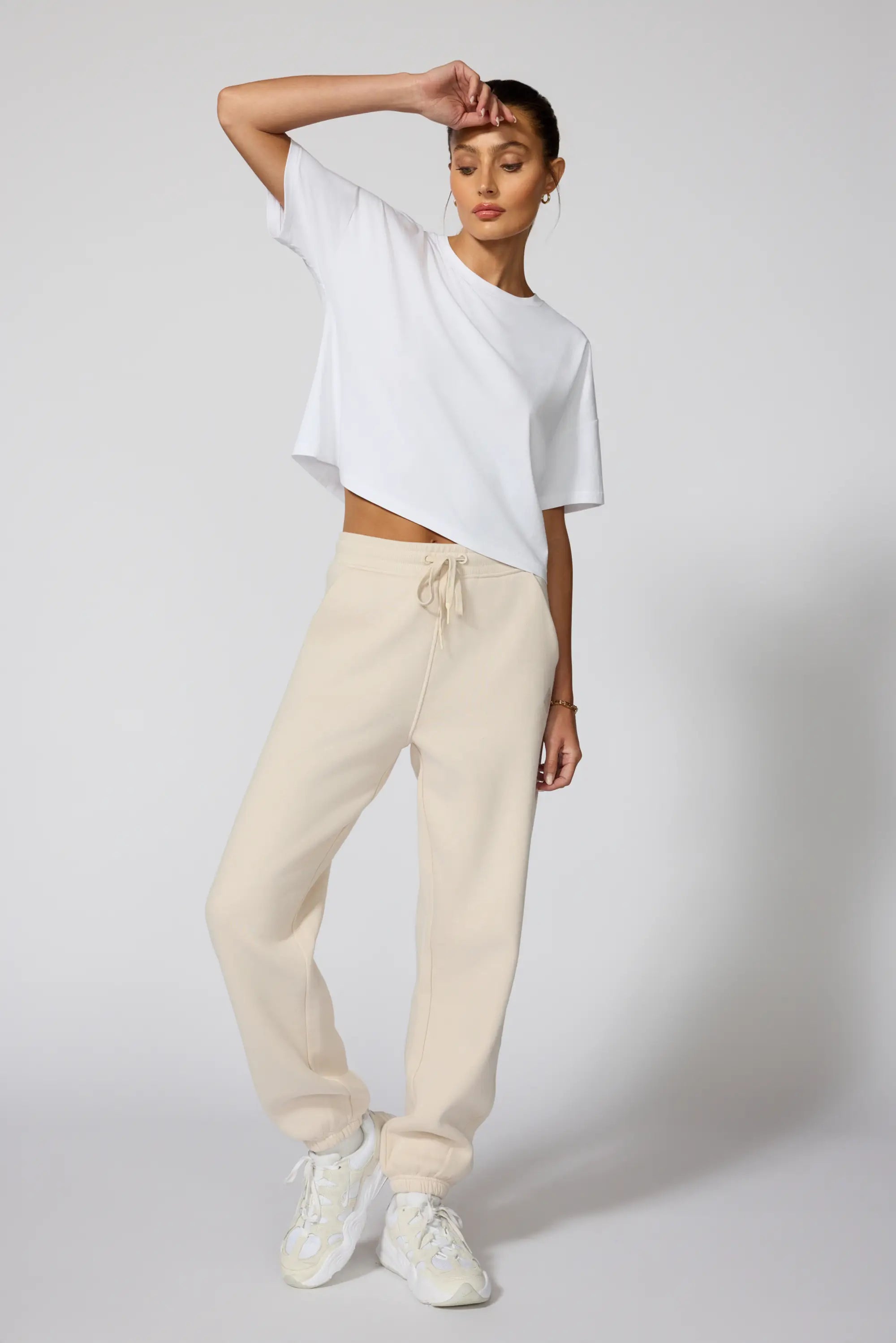 Pima Cotton Boyfriend Tee - Brilliant White