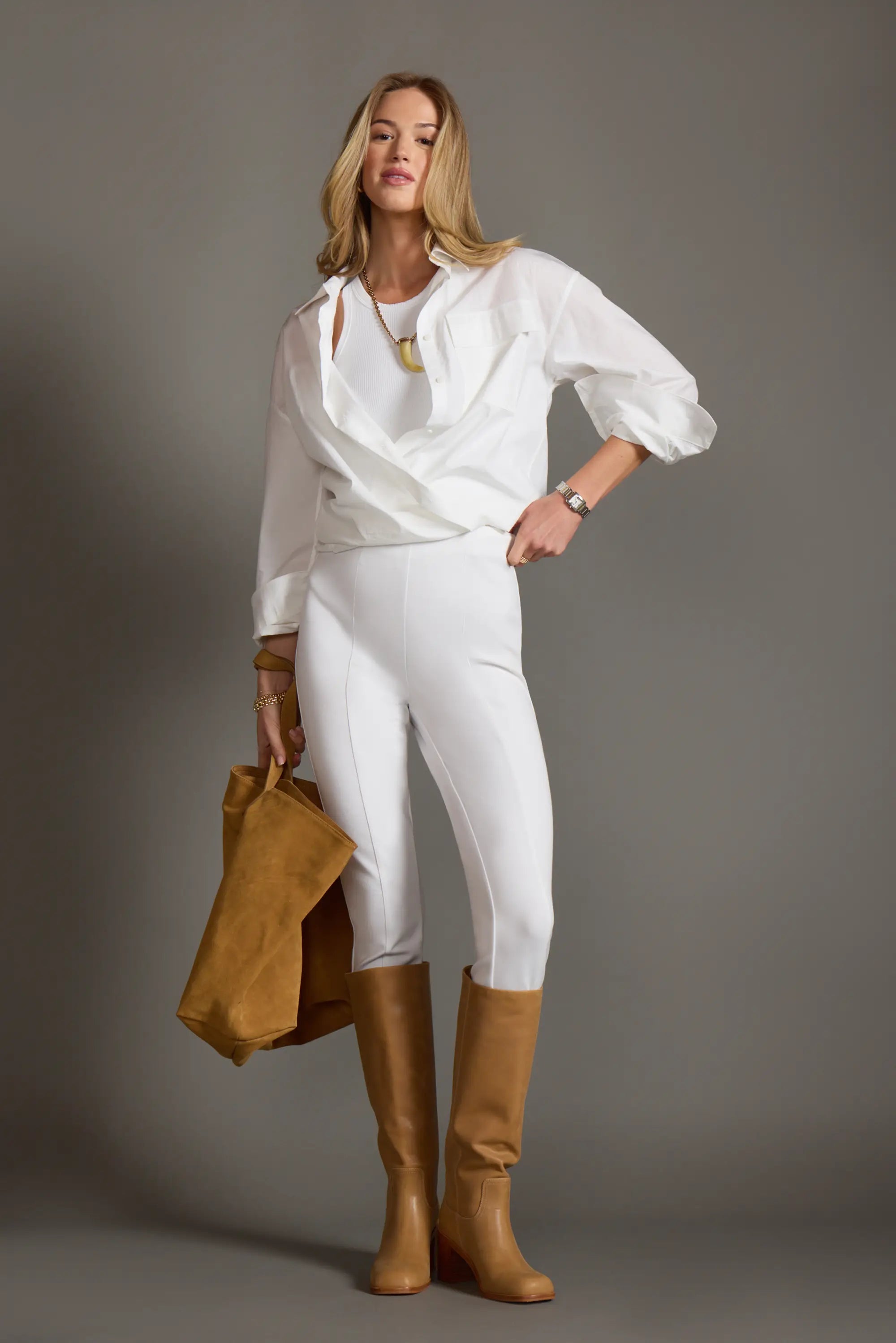 Button Up Shirt - Brilliant White