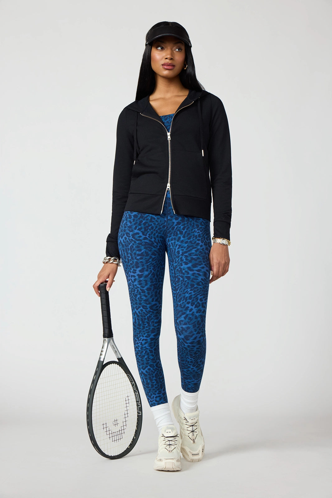 Cozy Fleece Full Zip Slim Hoodie - Black