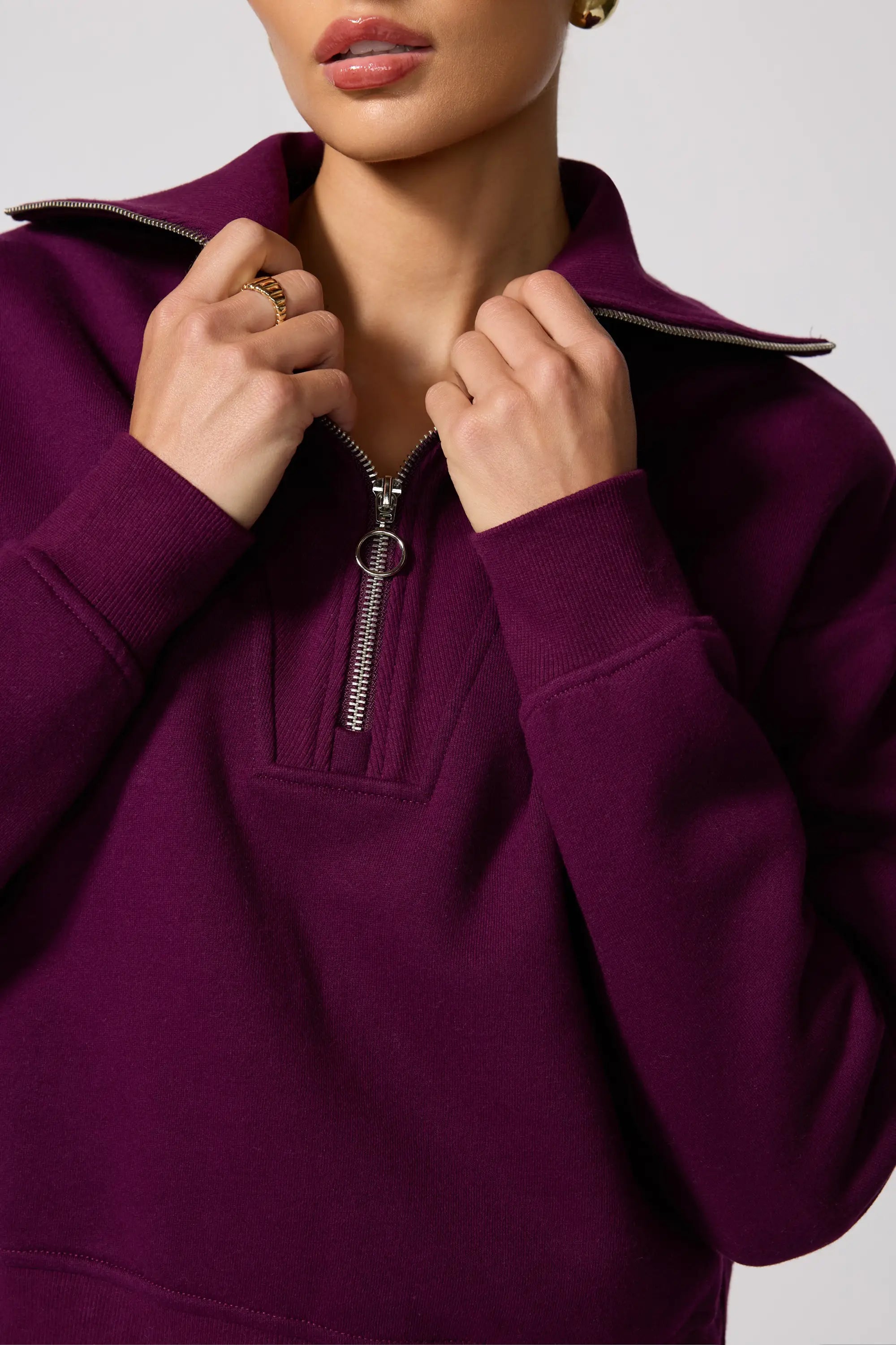Luxefleece 1/4 Zip Sweatshirt - Pickled Beet