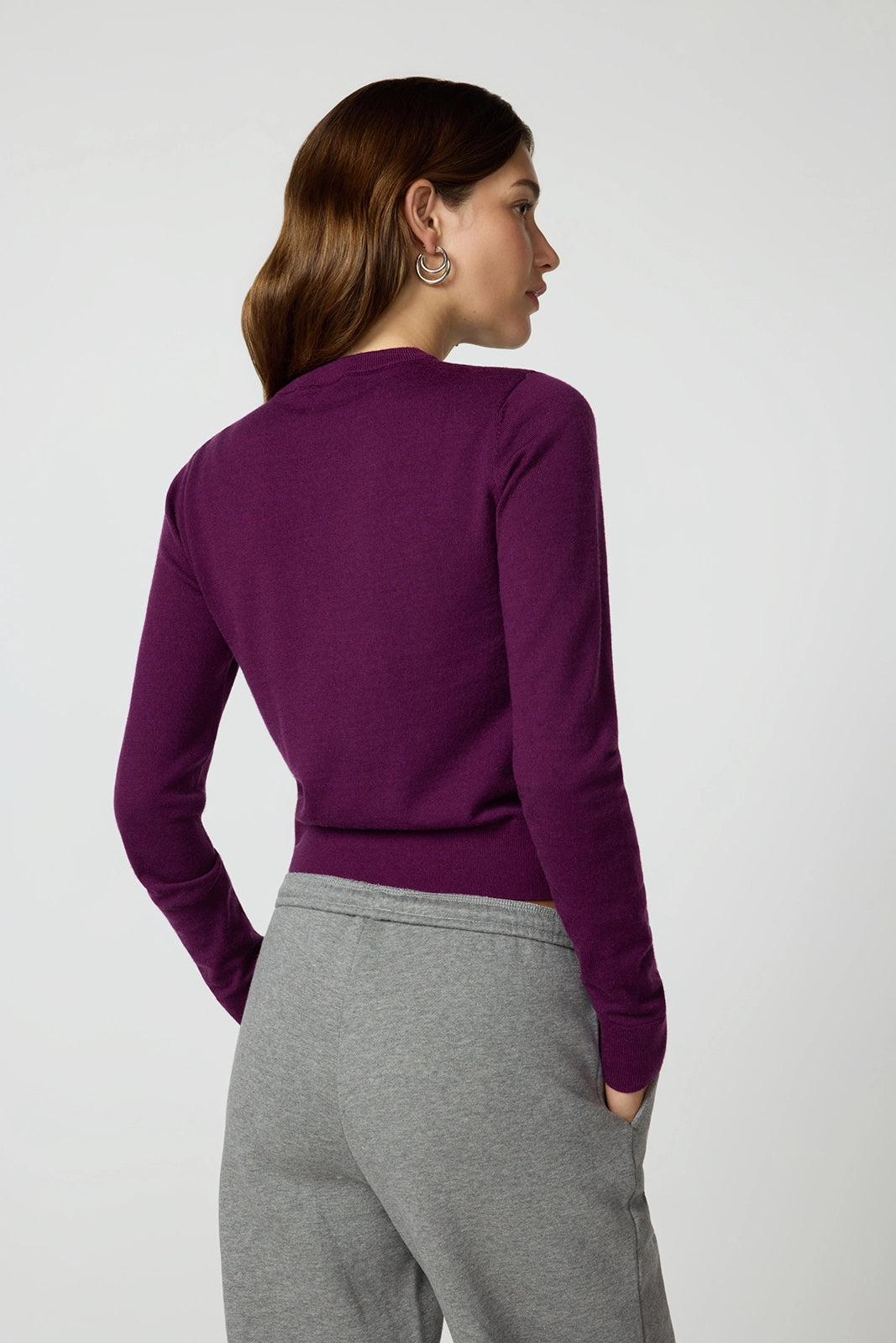 Merino Crew Neck - Pickled Beet
