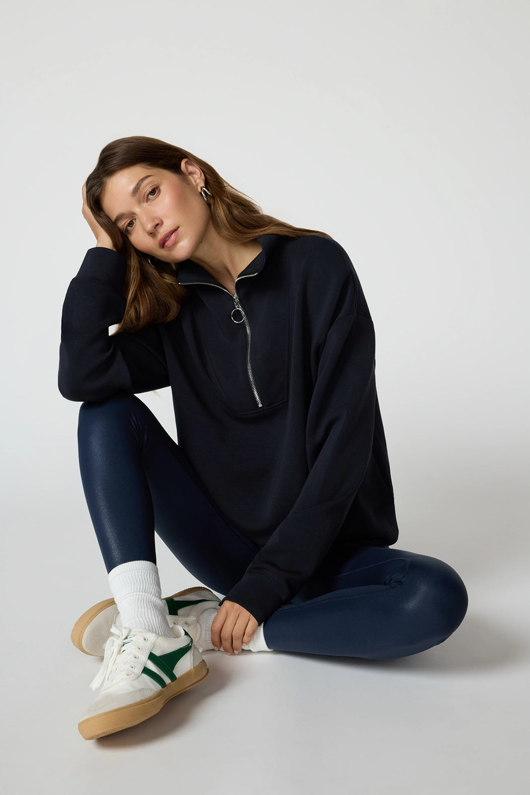 Dreamweave™ Long Sleeve Quarter Zip - Black