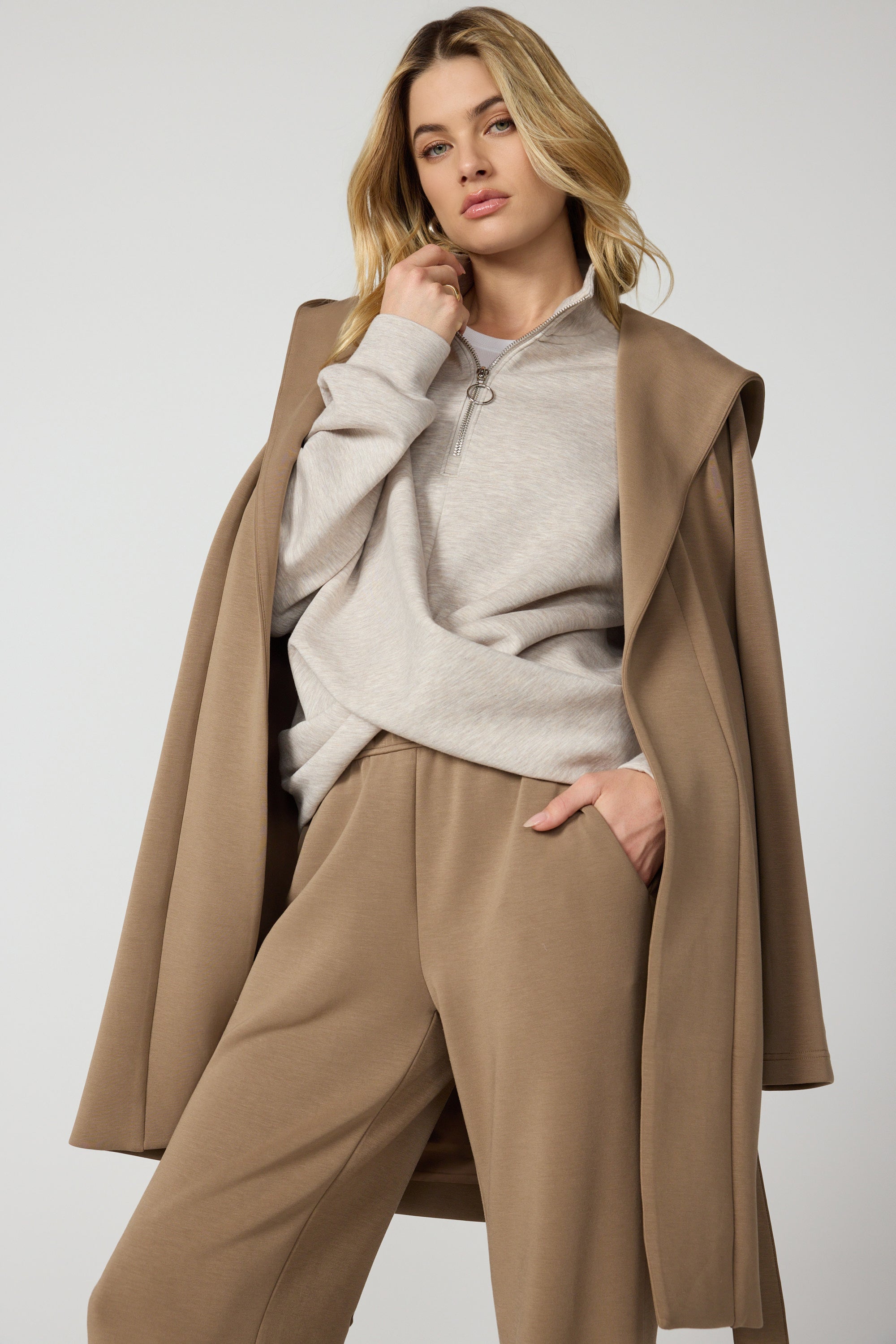 Dreamweave™ Crossover Pullover - Htr Island Fossil