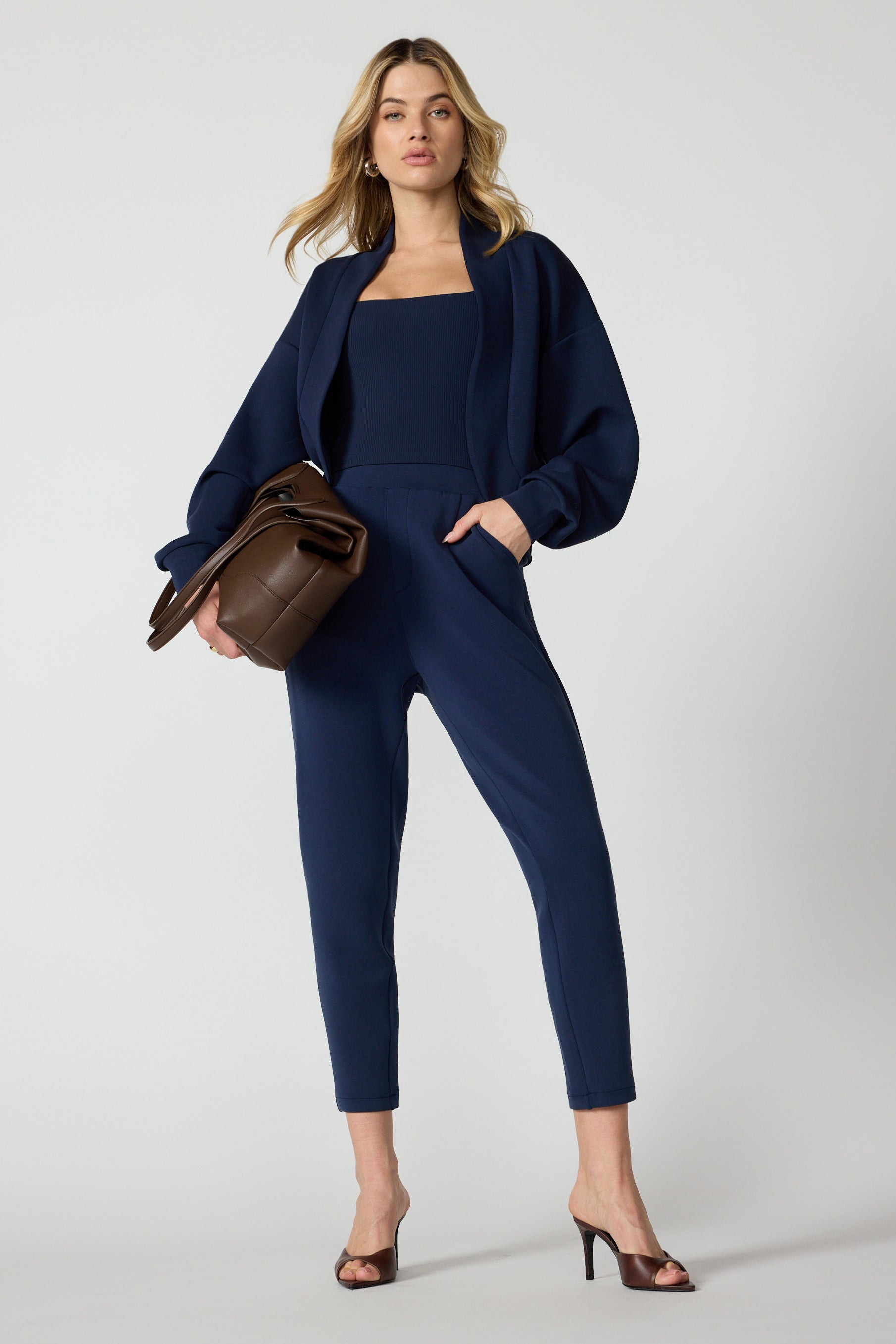 Dreamweave™ Shrug - Navy Blazer