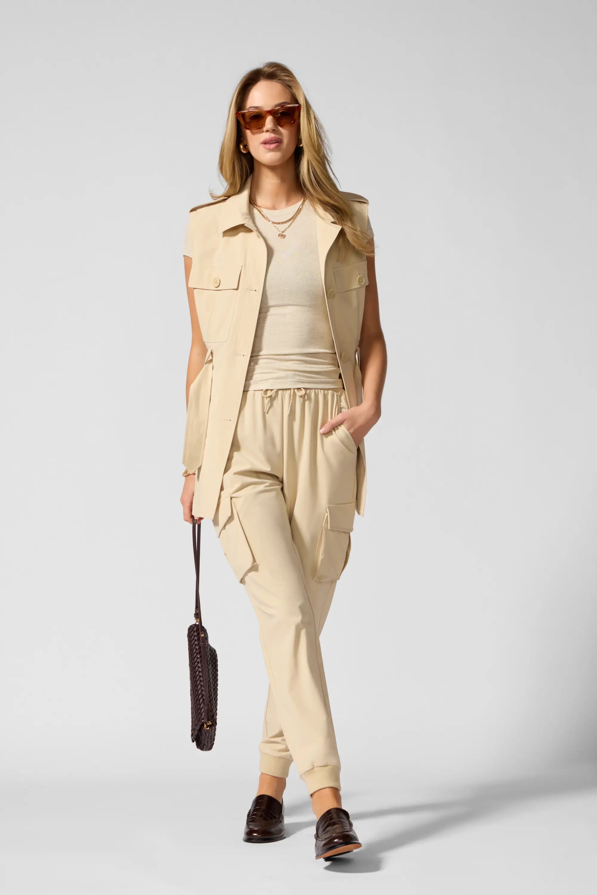 Ripstop Cargo Jogger - Brown Rice