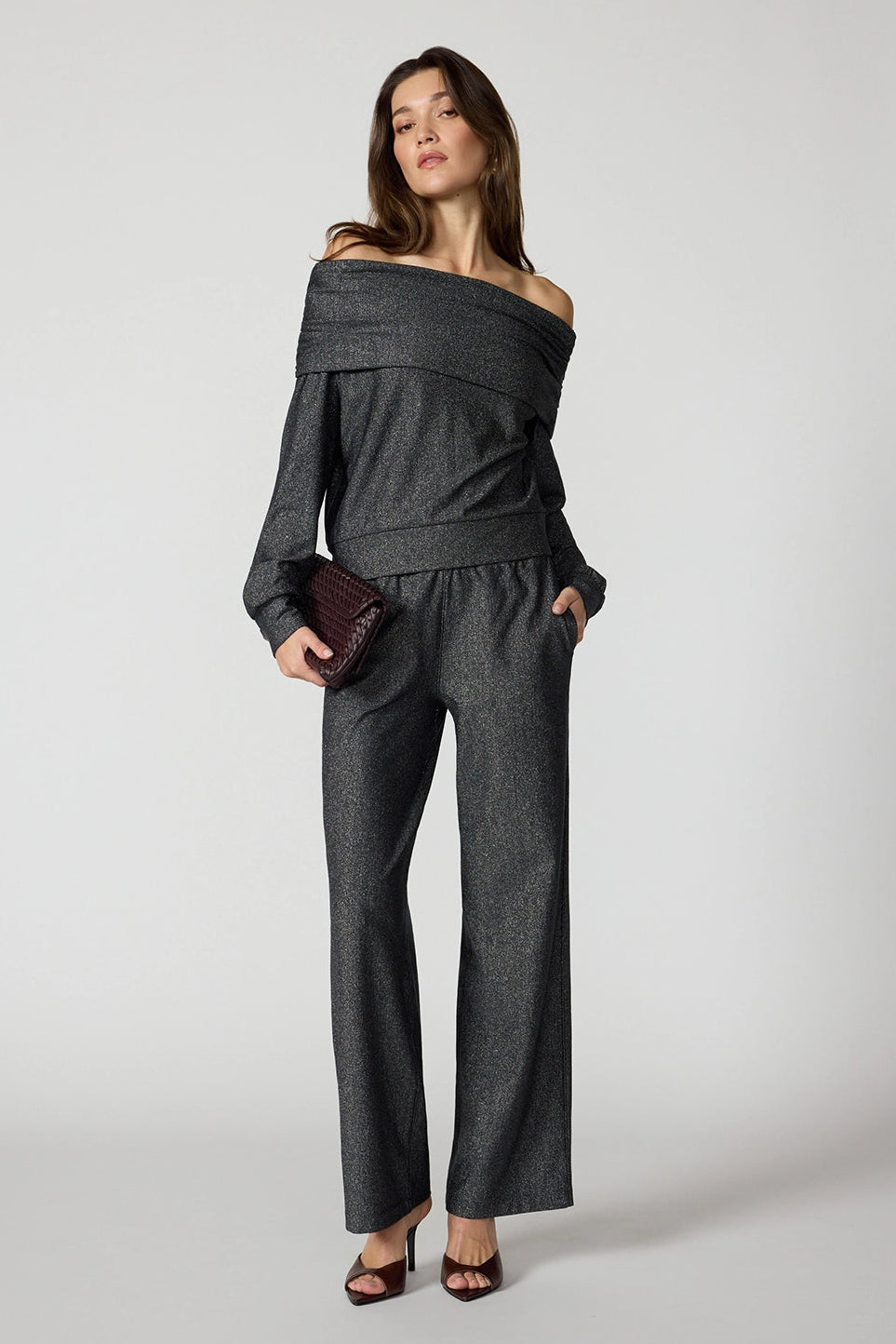 Shimmer Pant - Black/Silver