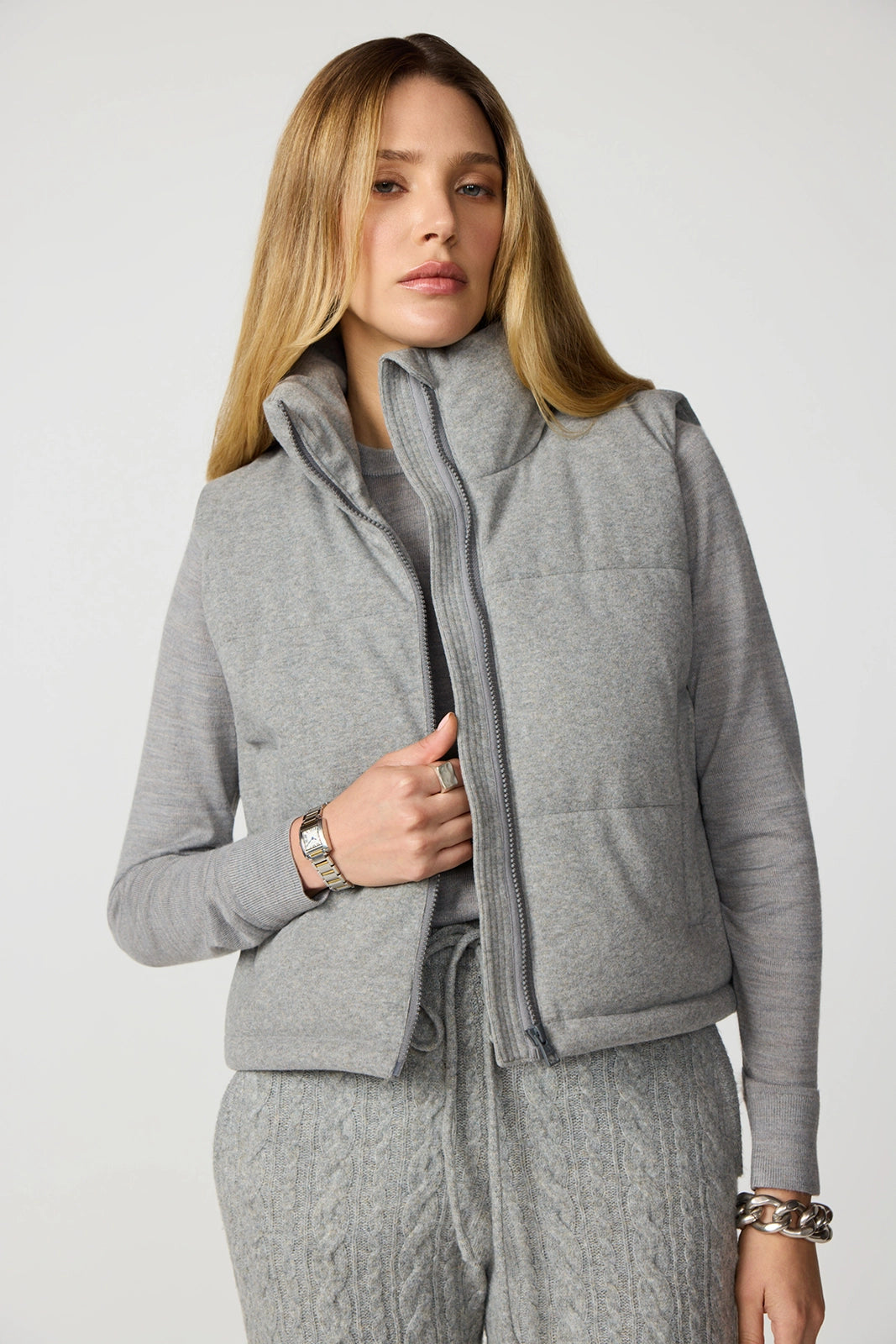 Heathered Vest - Htr Steel Grey