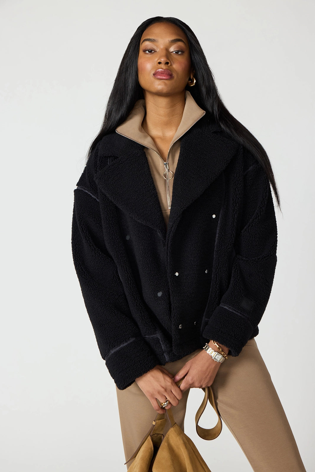 Berber Biker Jacket - Black