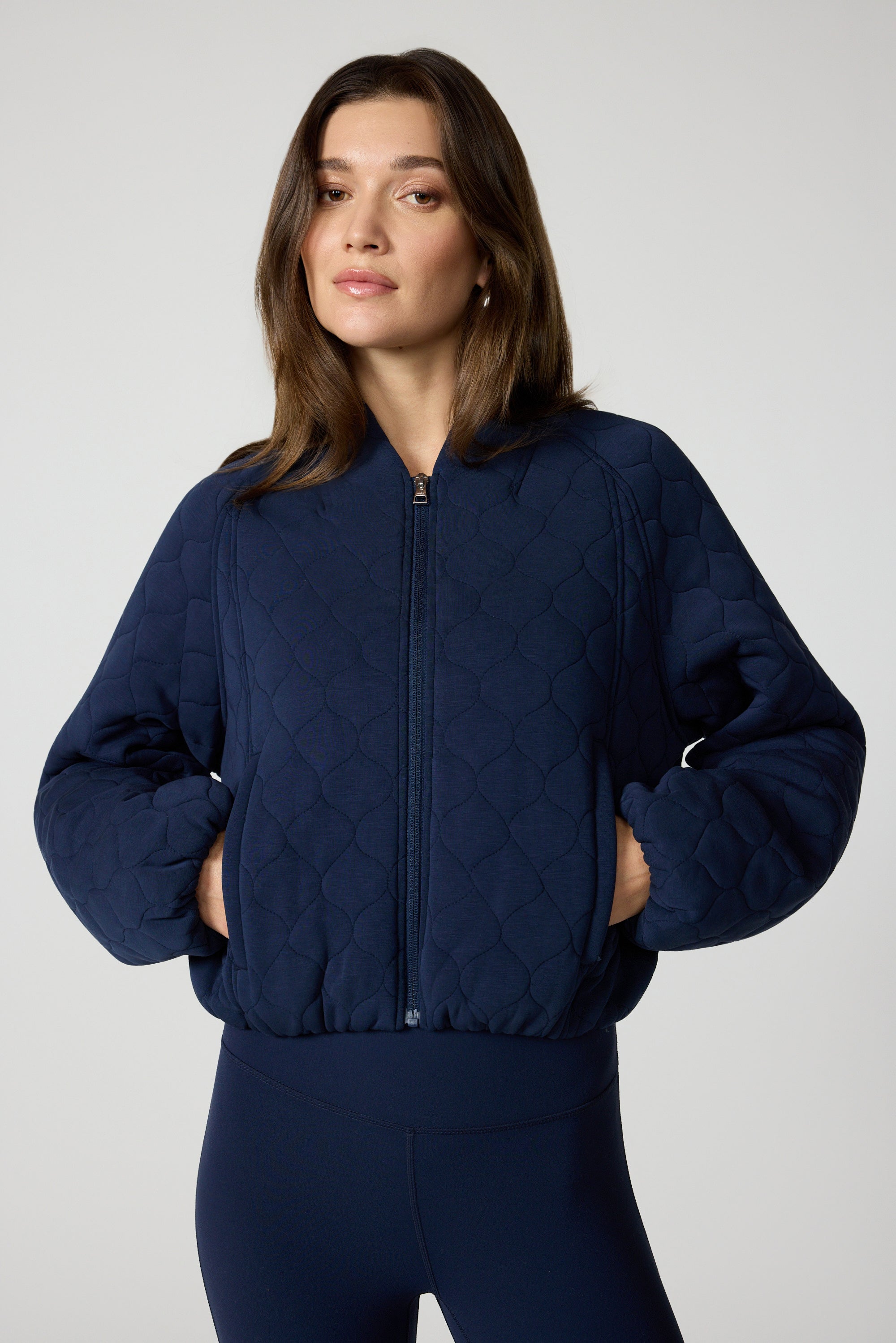 Dreamweave™ Quilted Jacket - Navy Blazer