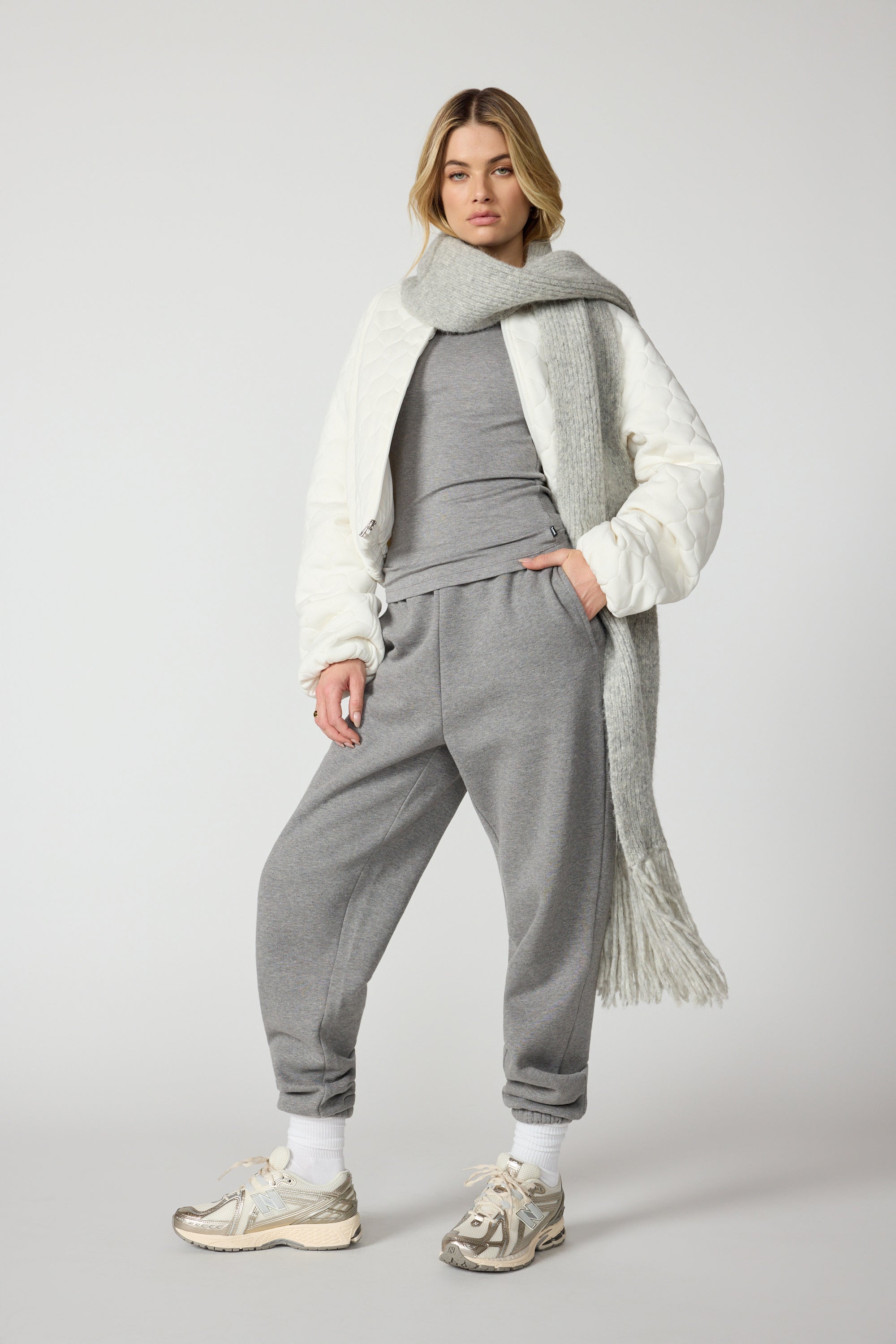 Dreamweave™ Quilted Jacket - Vanilla