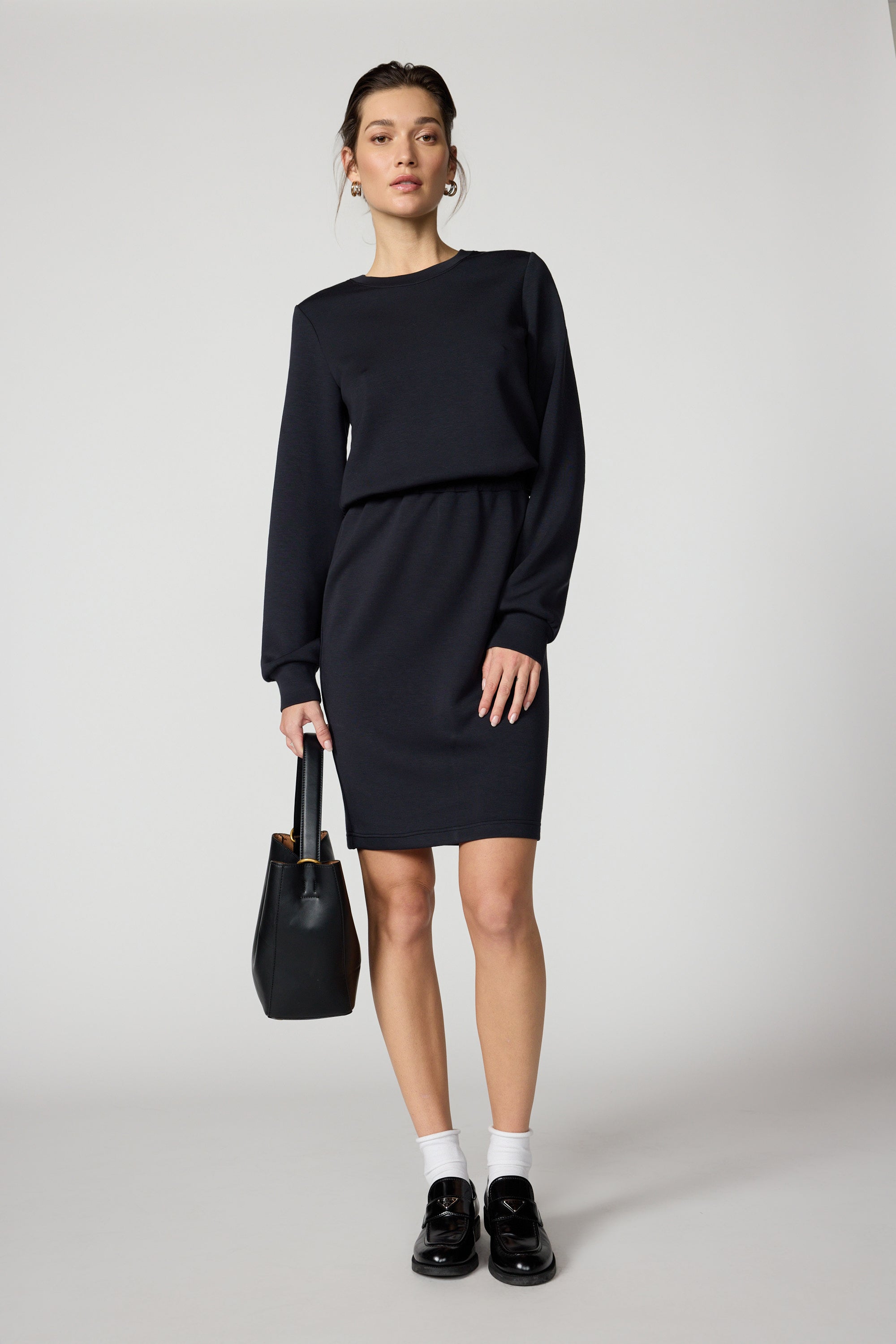 Dreamweave™ Long Sleeve Dress - Black