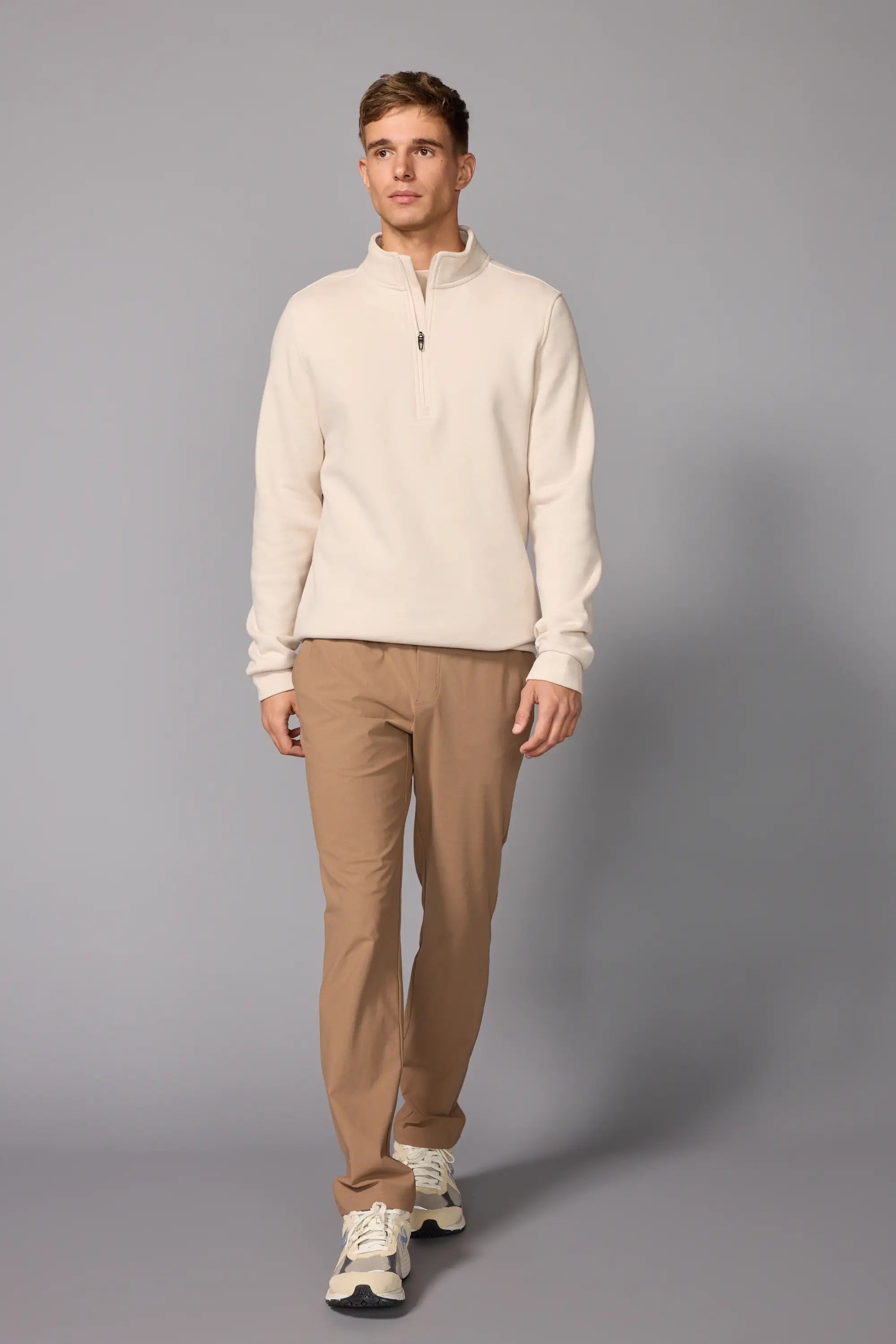 Men's Luxefleece 1/4 Zip - Stone