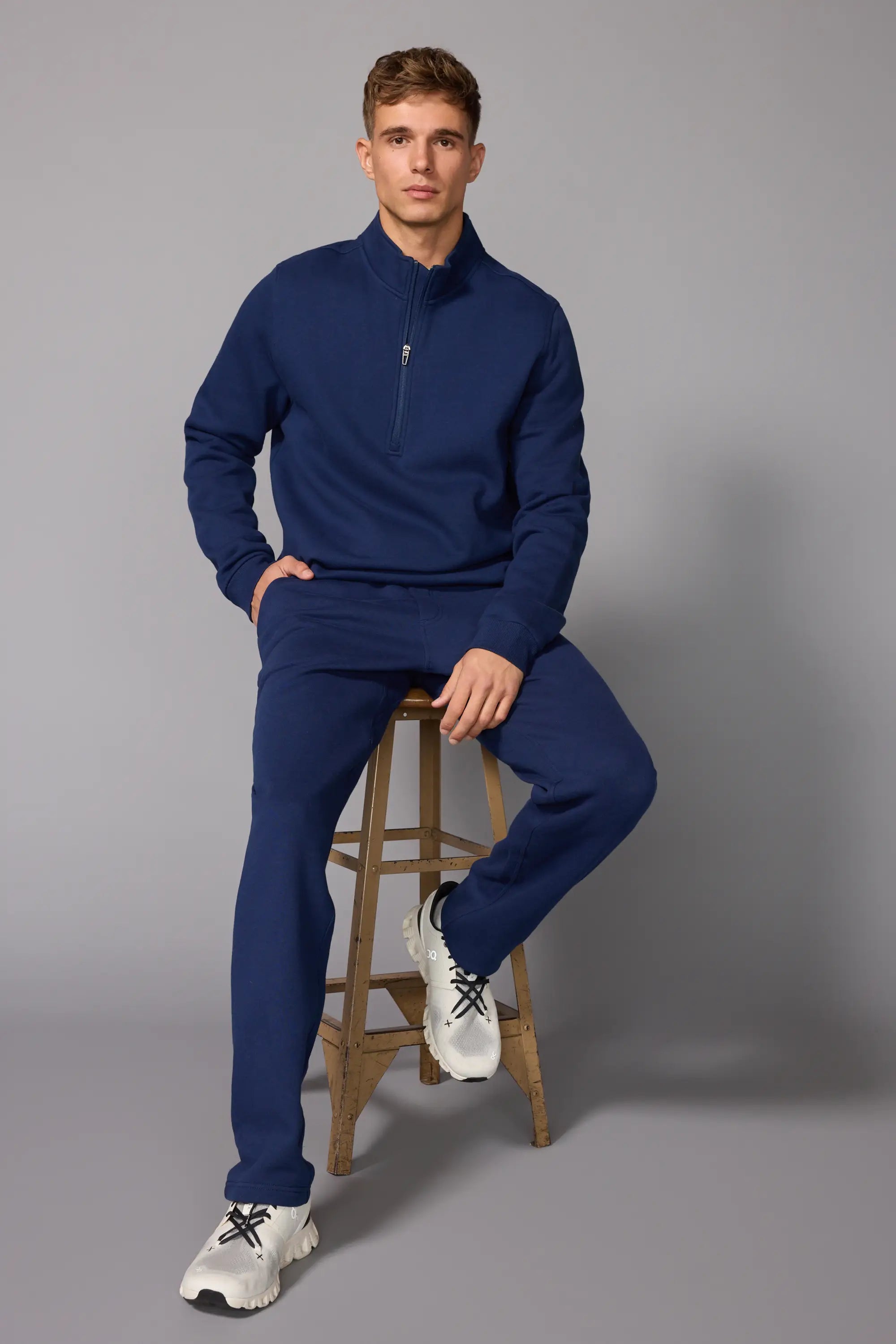 Men's Luxefleece 1/4 Zip  - Navy