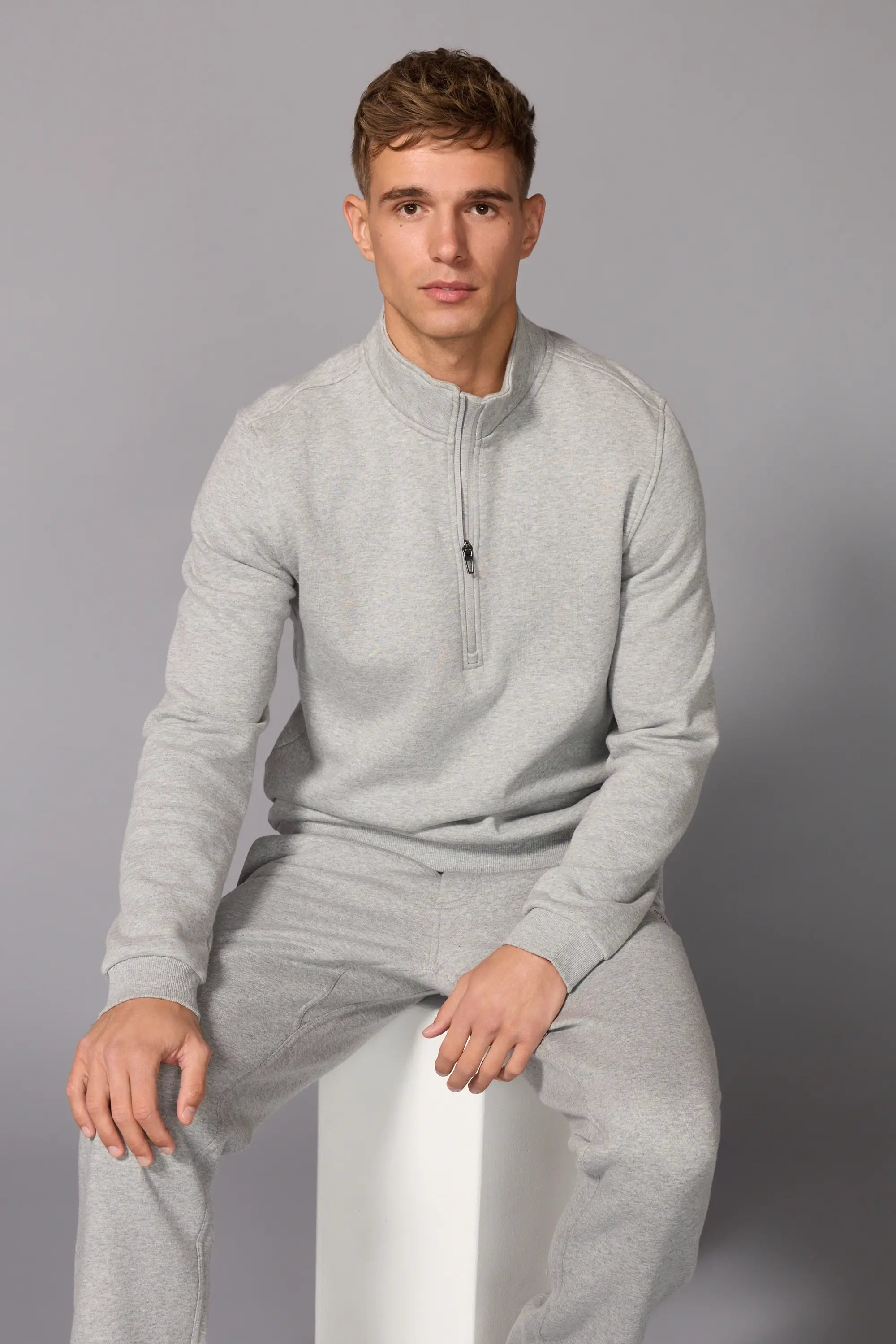 Men's Luxefleece 1/4 Zip  - Htr Concrete