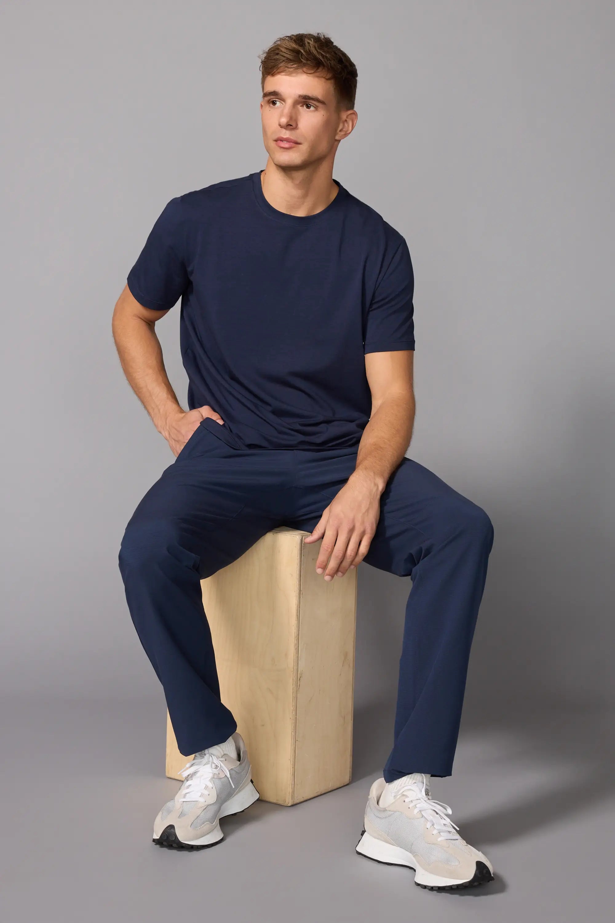 Pima Cotton Tee - Navy Blazer